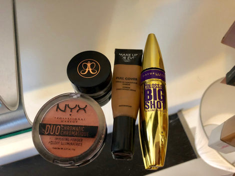 The products I use when I don’t do a full beat.